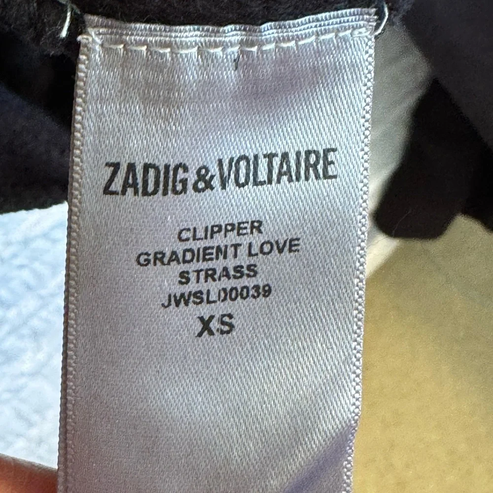 Zadig & Voltaire Upper Western Strass Sweatshirt in Black. NWT. Size XS - Picture 6 of 6